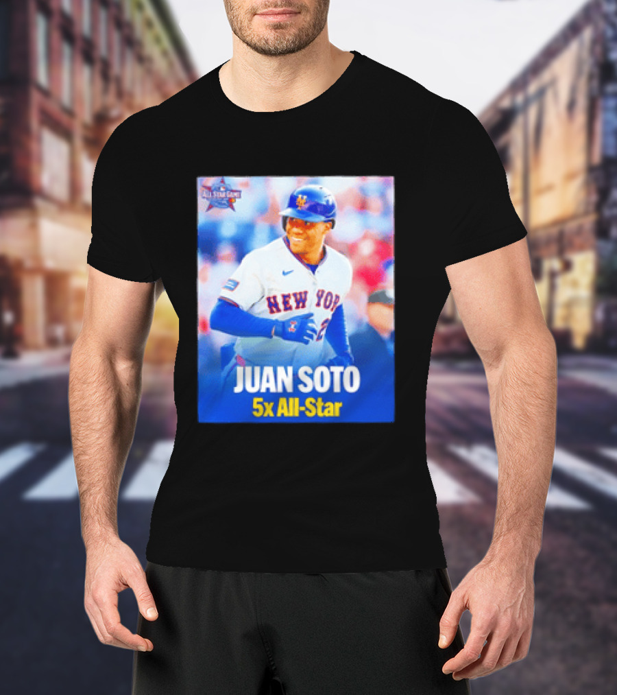 All Star Game 2026 New York Mets Juan Soto 5x All Star T-Shirt