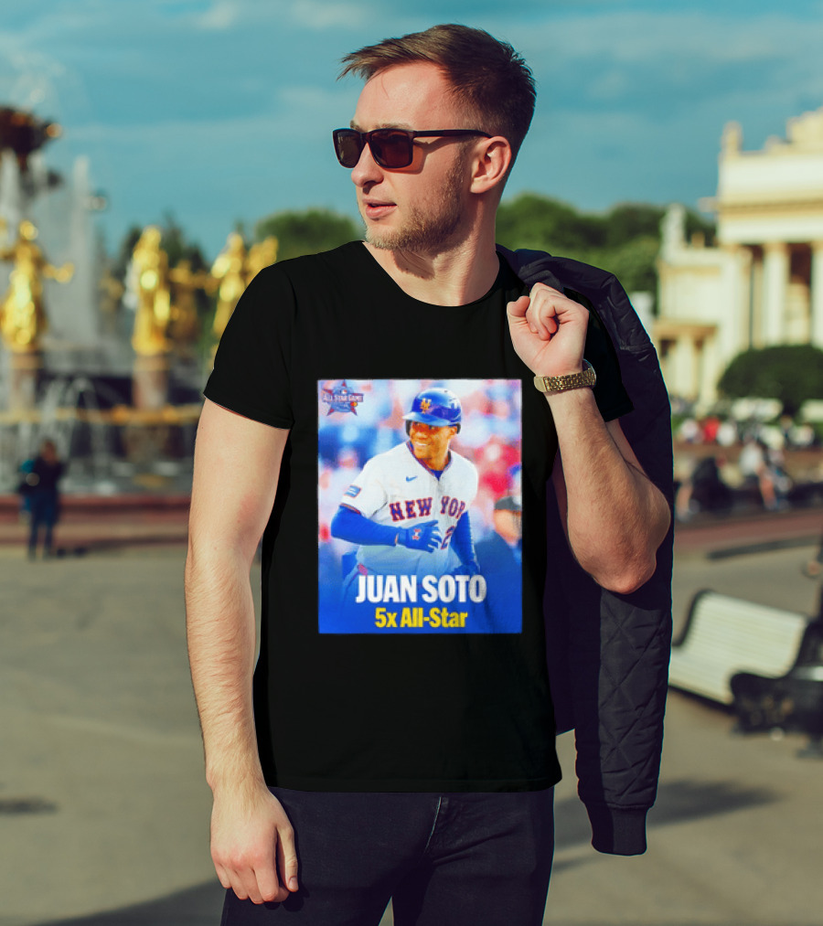 All Star Game 2026 New York Mets Juan Soto 5x All Star T-Shirt