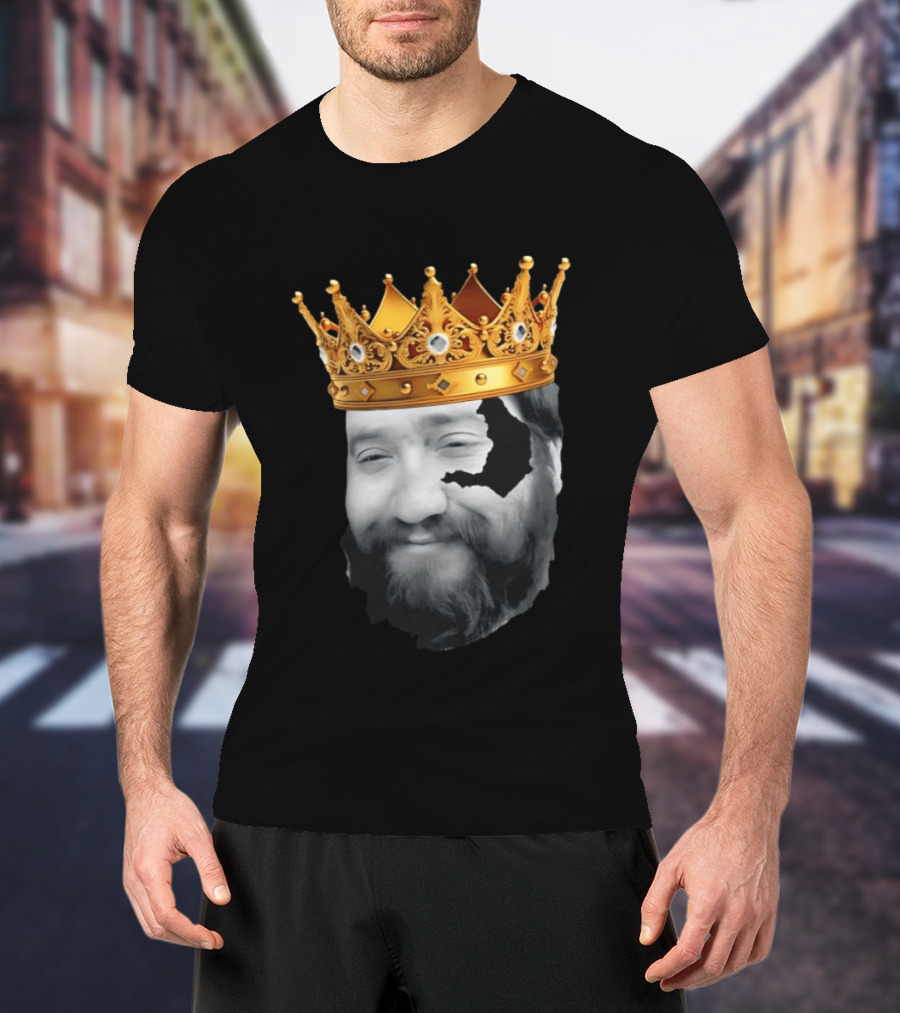 King Santori Cincinnati Bengals Crowned Beard Patch T-Shirt