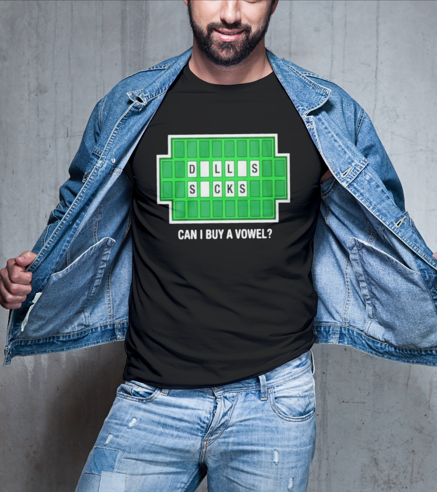 Dalls Scks Can I Buy A Vowel Game Show T-Shirt