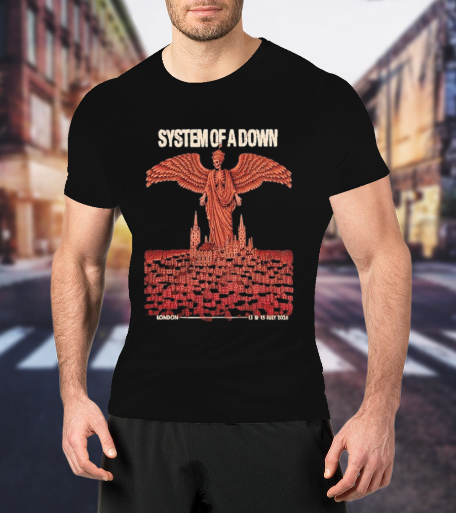 System Of A Down London England July 13 15 2026 Event Pop Up Exclusive SOAD T-Shirt