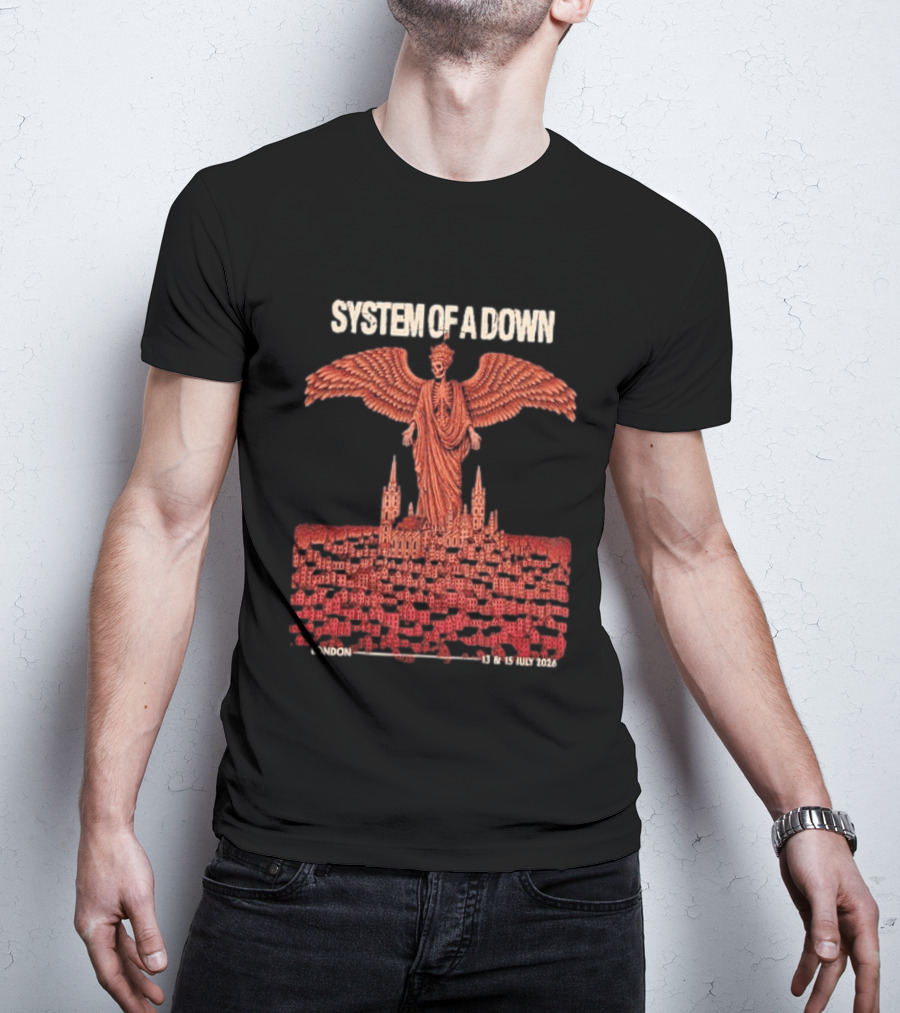 System Of A Down London England July 13 15 2026 Event Pop Up Exclusive SOAD T-Shirt