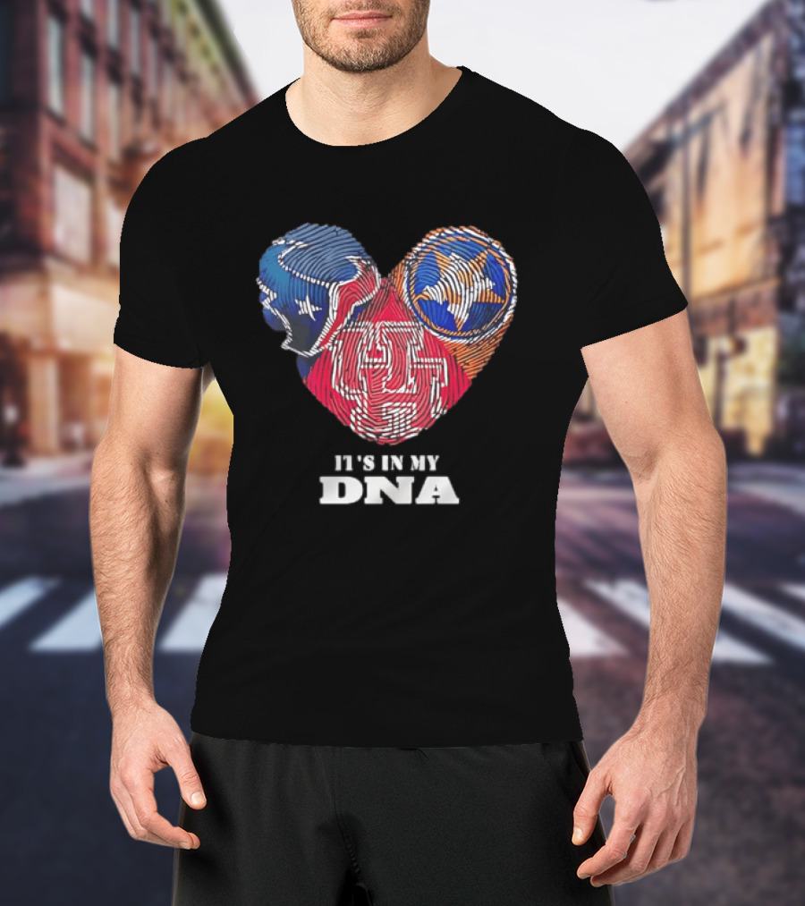 Houston Texans Tennessee Titans It's In My DNA Football Fan T-Shirt
