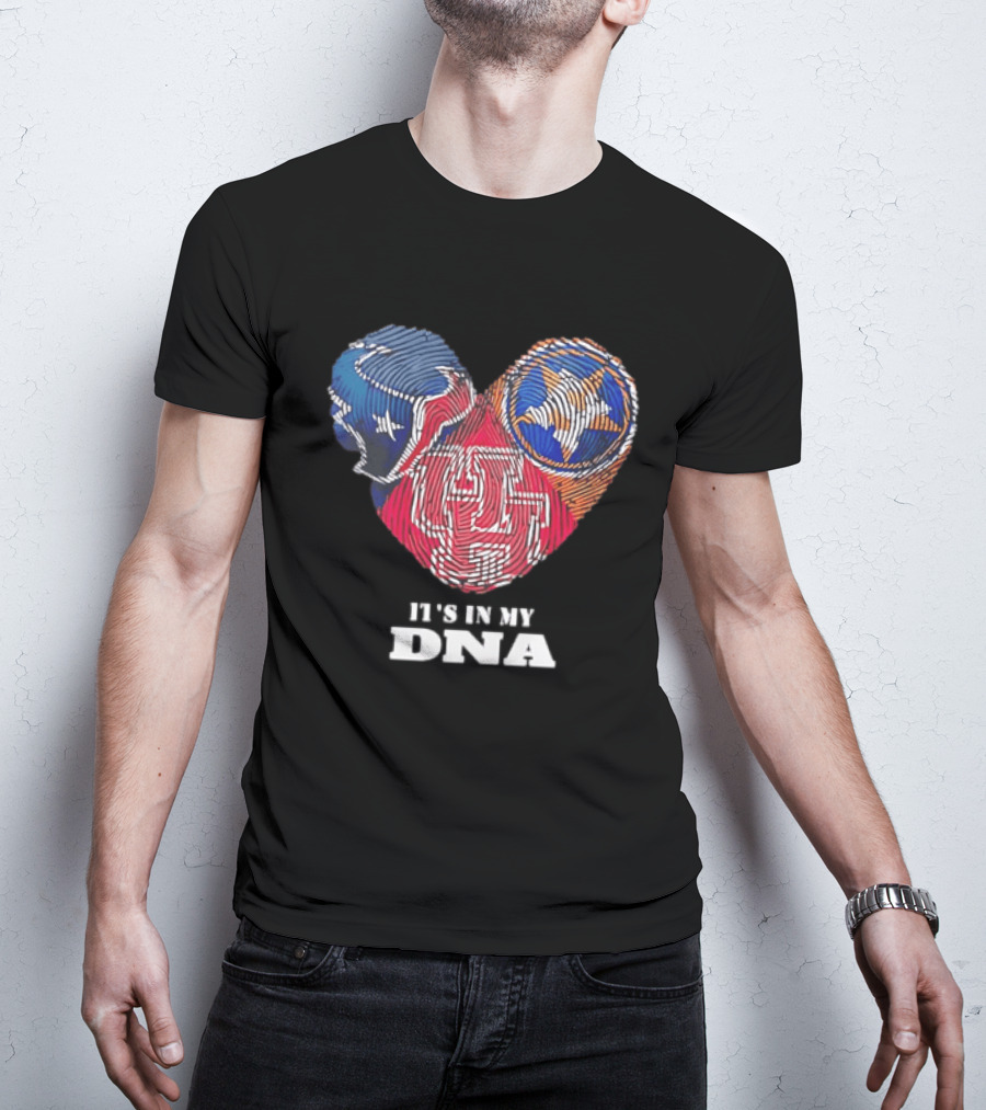 Houston Texans Tennessee Titans It's In My DNA Football Fan T-Shirt