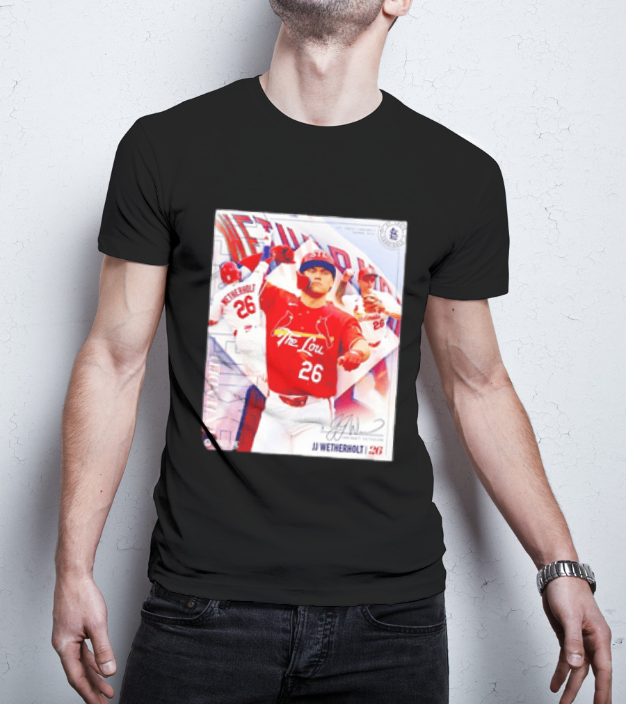 St. Louis Cardinals JJ Wetherholt 26 MLB Fan Memorabilia T-Shirt