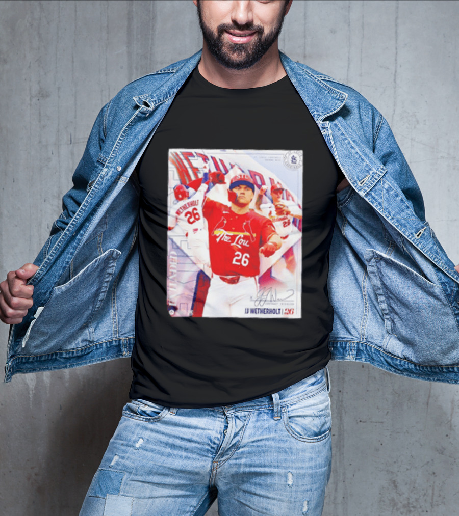 St. Louis Cardinals JJ Wetherholt 26 MLB Fan Memorabilia T-Shirt