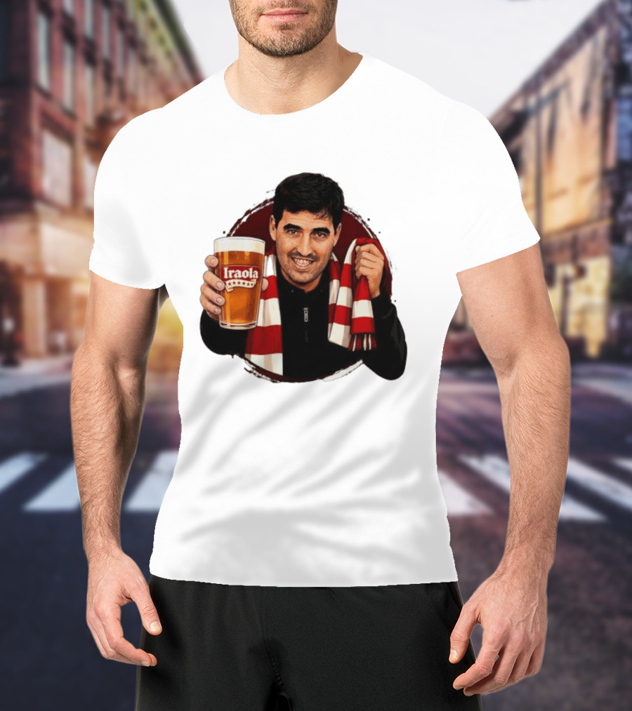 Andoni Iraola Athletic Club Bilbao Beer Glass Scarf Fan T-Shirt