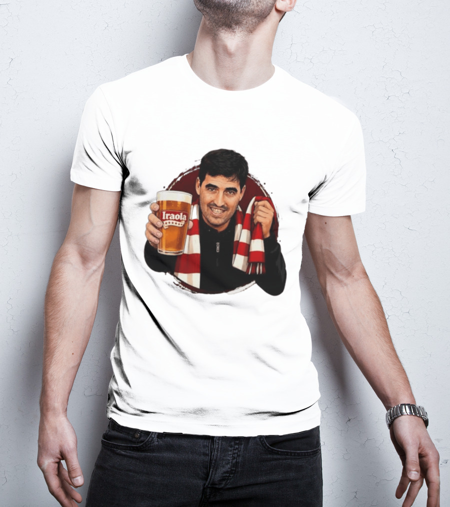 Andoni Iraola Athletic Club Bilbao Beer Glass Scarf Fan T-Shirt