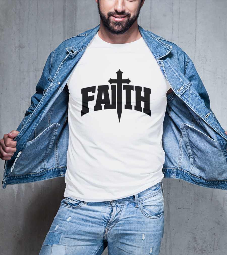 Faith Cross Christian Inspirational T-Shirt
