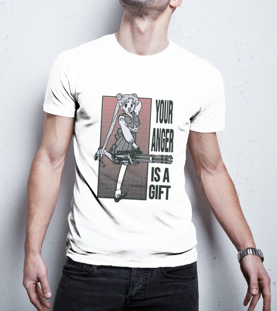 Sailor Moon Your Anger Is A Gift Rage Against The Machine Anime T-Shirt