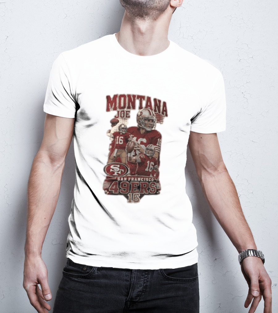 San Francisco 49ers Montana Joe 16 Football Player T-Shirt