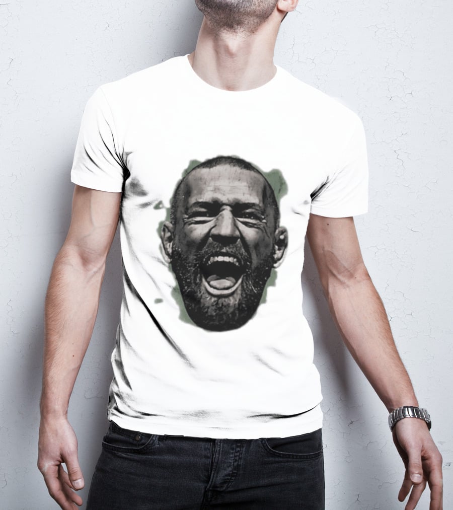 UFC Fighter Yelling Conor McGregor Fight Champion Face T-Shirt