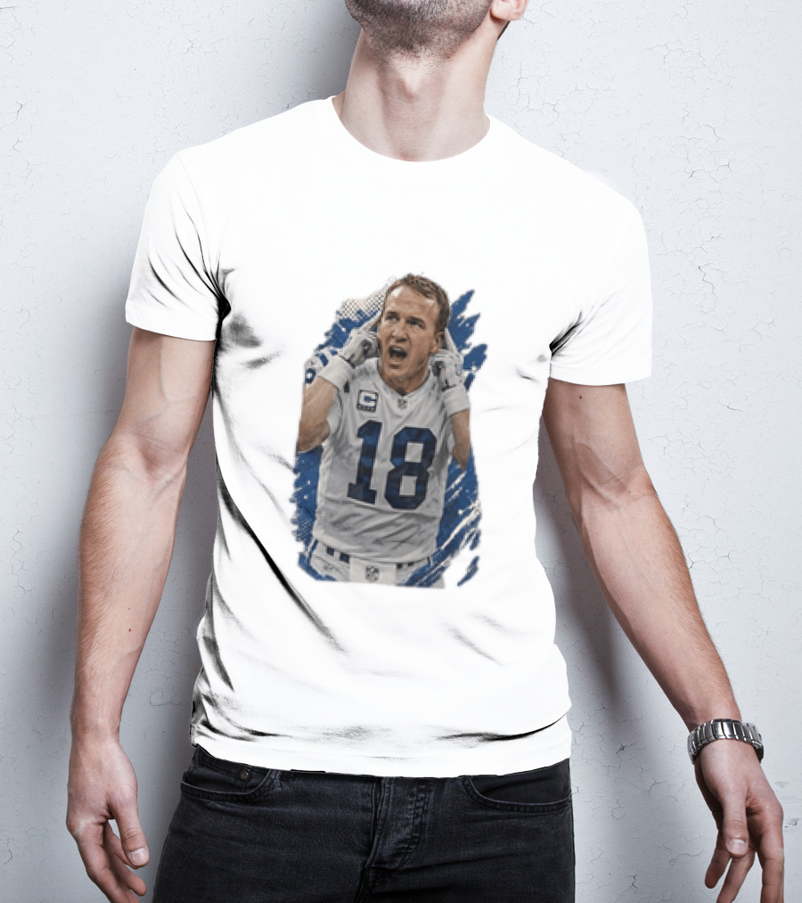 Peyton Manning Indianapolis Colts 18 Football Player NFL Legend T-Shirt