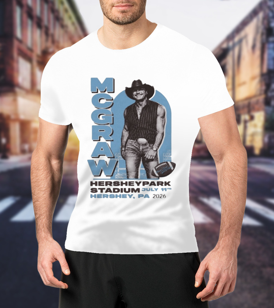 MCGRAW Hersheypark Stadium July 11th Hershey PA 2026 Football T-Shirt