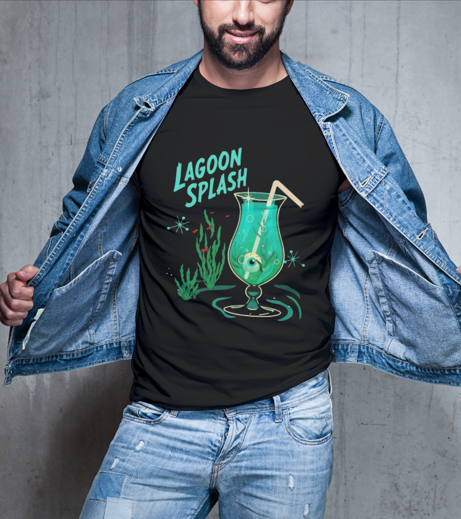 Creature From The Black Lagoon Lagoon Splash Cocktail T-Shirt