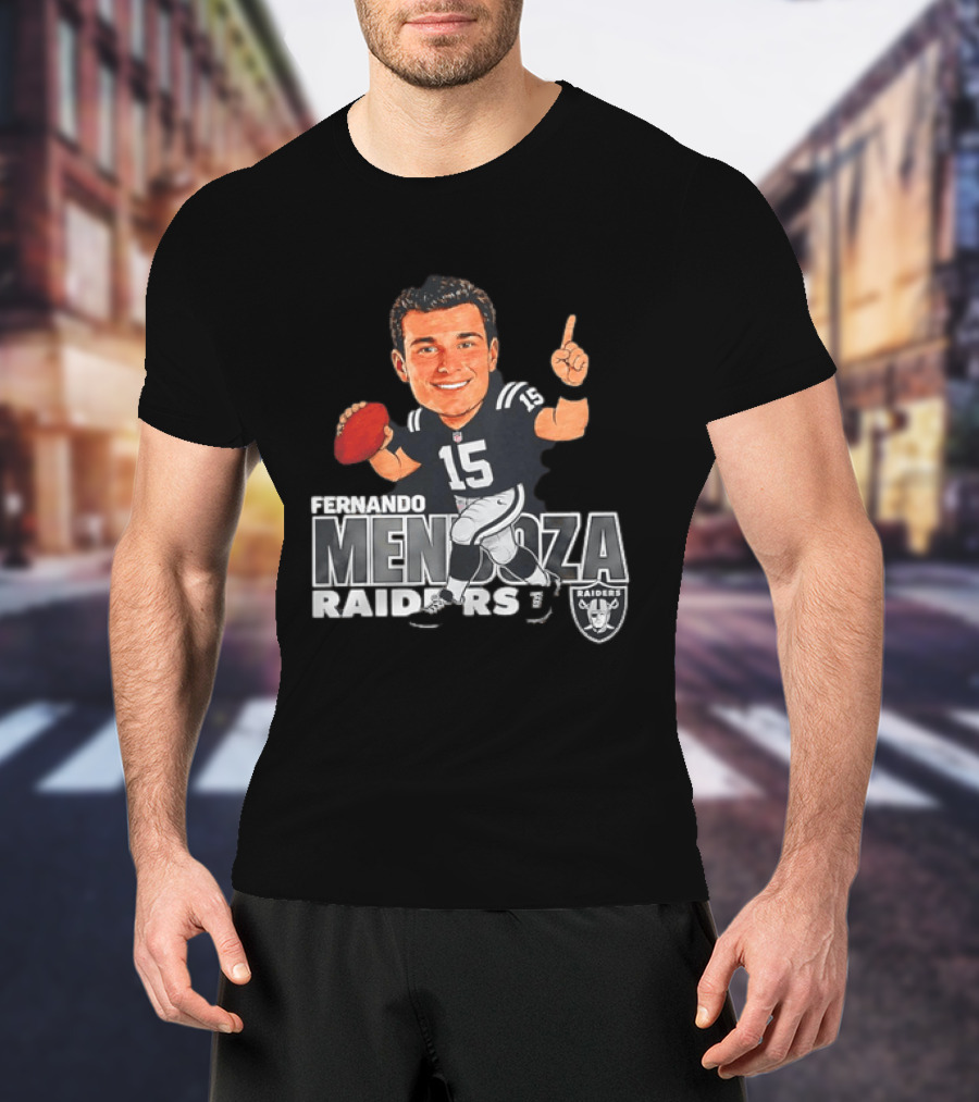 Fernando Mendoza Raiders 15 Football Player Raiders T-Shirt