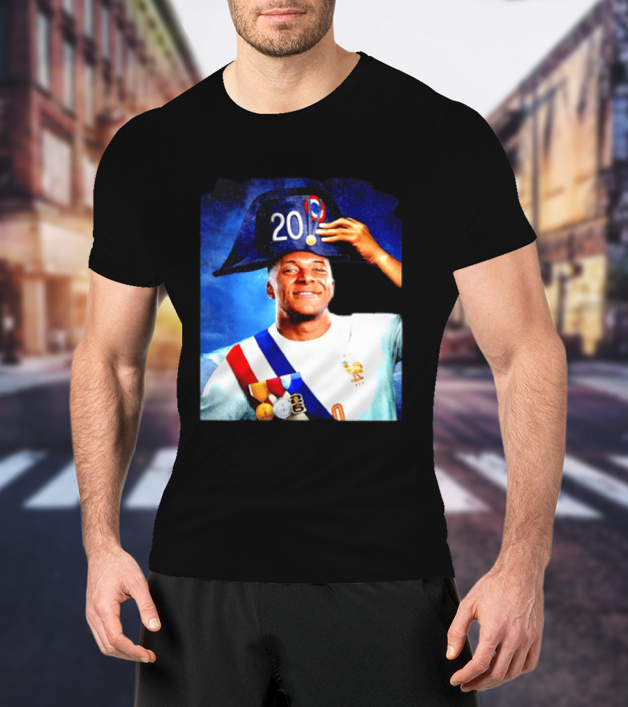 Kylian Mbappé France National Team 2026 Captain No 20 Napoleon Hat T-Shirt
