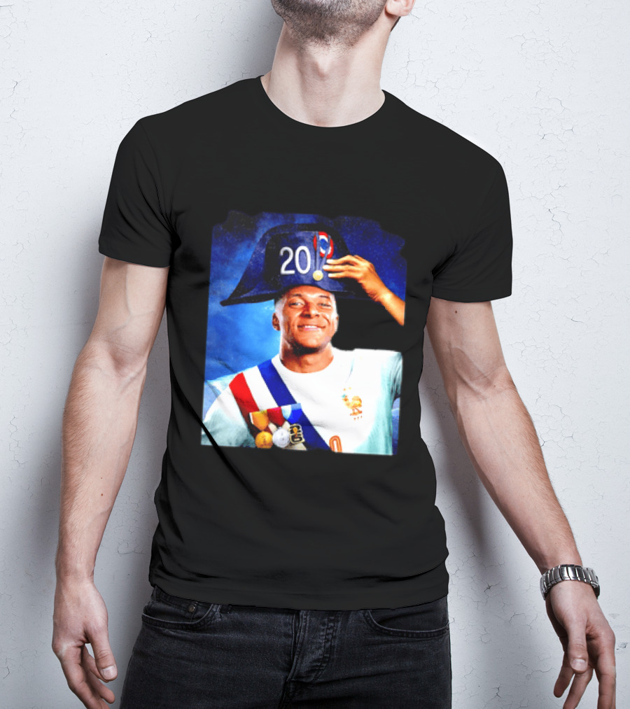Kylian Mbappé France National Team 2026 Captain No 20 Napoleon Hat T-Shirt