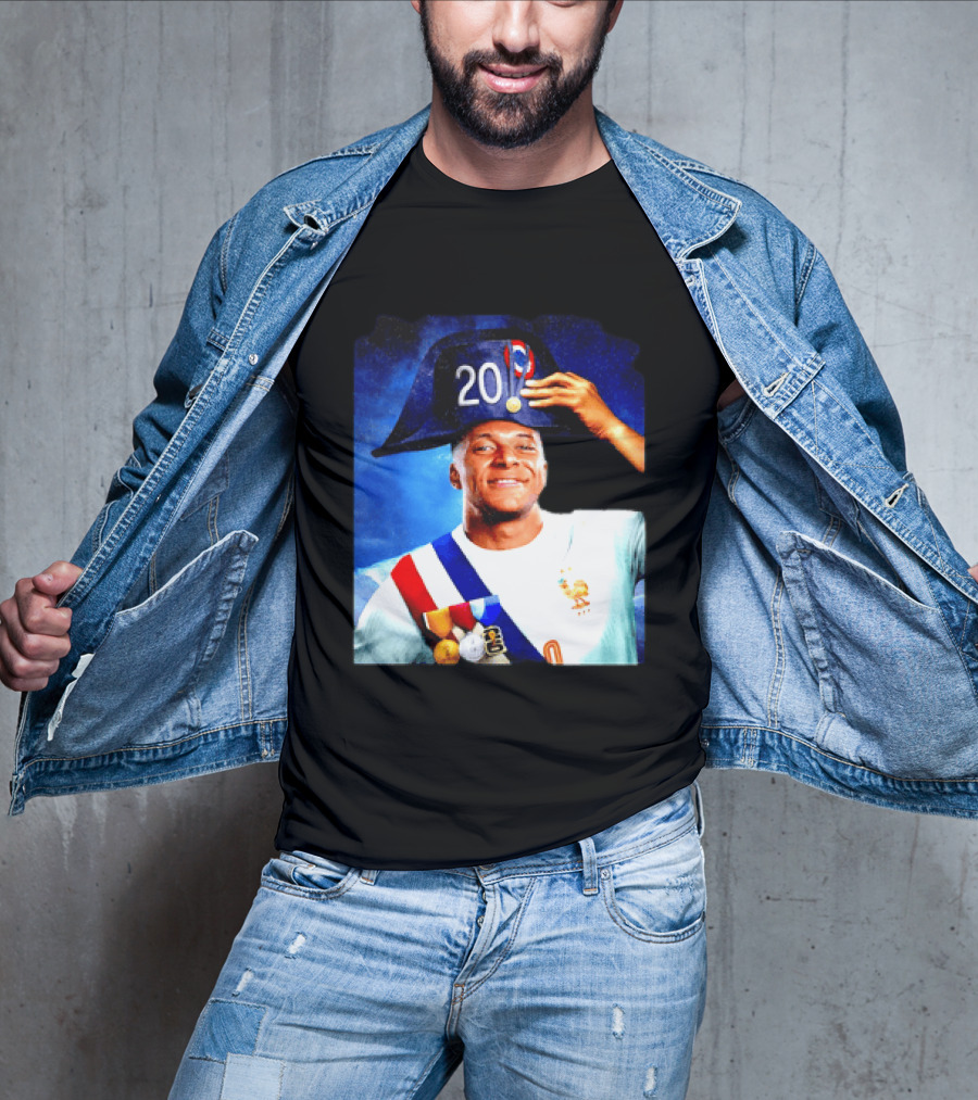 Kylian Mbappé France National Team 2026 Captain No 20 Napoleon Hat T-Shirt