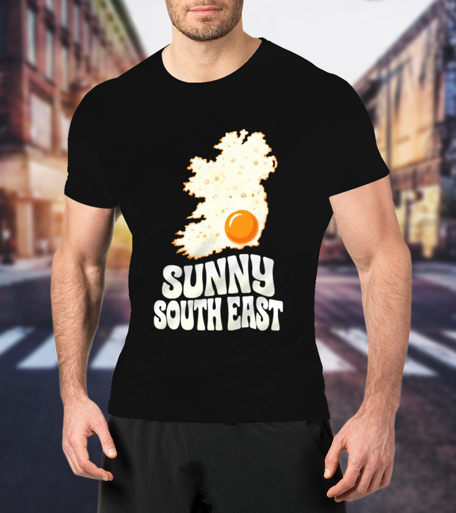 Sunny South East Ireland Fried Egg Map T-Shirt