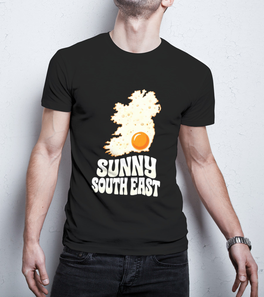 Sunny South East Ireland Fried Egg Map T-Shirt