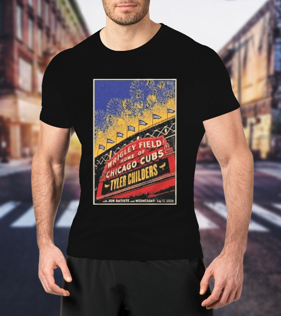 Tyler Childers Wrigley Field Home Of Chicago Cubs Event July 12 2026 T-Shirt
