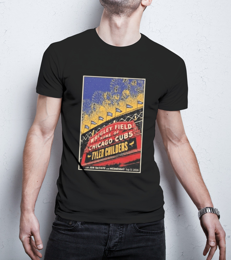 Tyler Childers Wrigley Field Home Of Chicago Cubs Event July 12 2026 T-Shirt