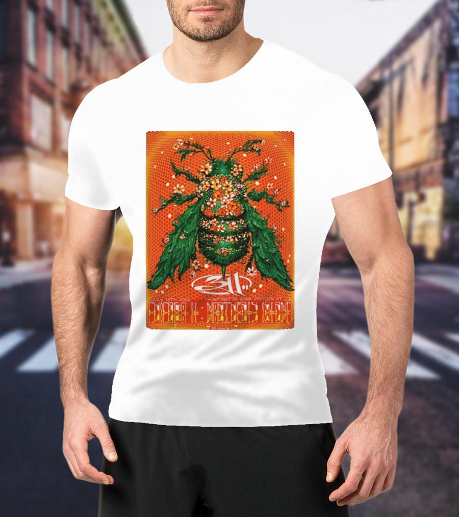 311 Chicago Illinois 2026 Huntington Bank Pavilion July 12 Floral Insect T-Shirt