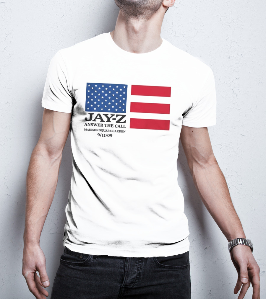 Jay Z Answer The Call Madison Square Garden 9/11/09 T-Shirt