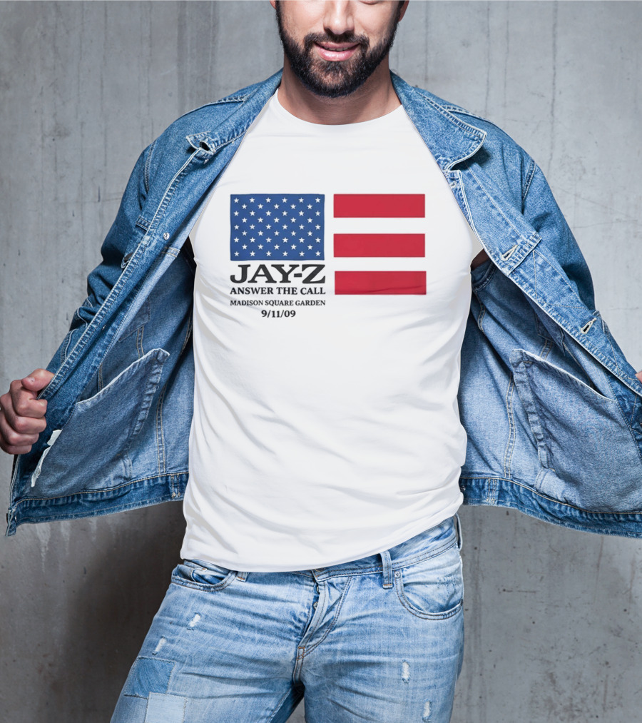 Jay Z Answer The Call Madison Square Garden 9/11/09 T-Shirt