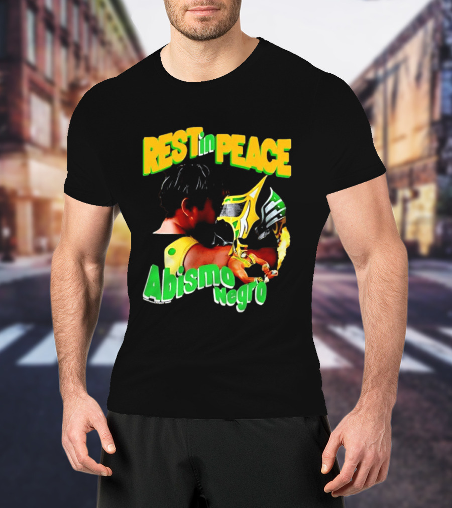 REST In PEACE Abismo Negro Lucha Libre AAA Professional Wrestling T-Shirt