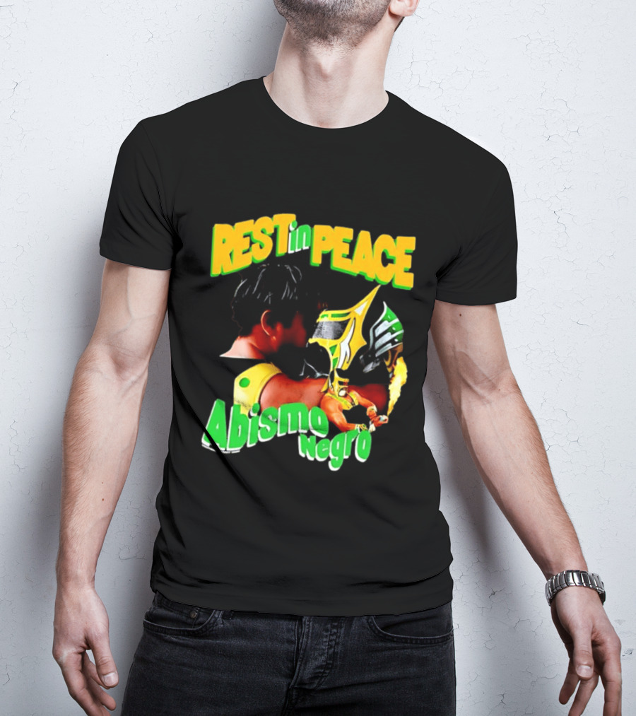 REST In PEACE Abismo Negro Lucha Libre AAA Professional Wrestling T-Shirt