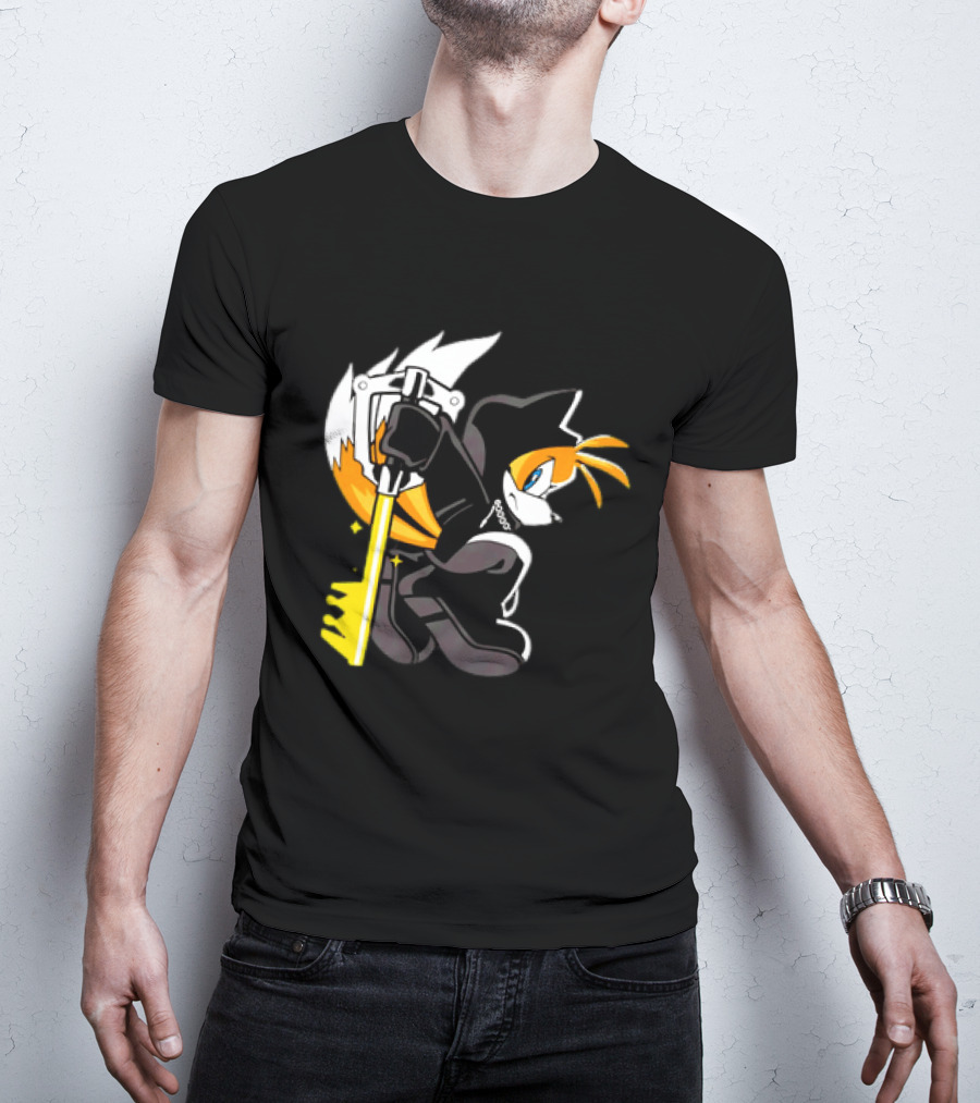 GoblinTengu Yellow Black Hooded Cat Keyblade Warrior T-Shirt