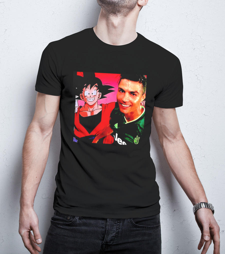 Goku Dragon Ball X Cristiano Ronaldo Juventus Collaboration T-Shirt