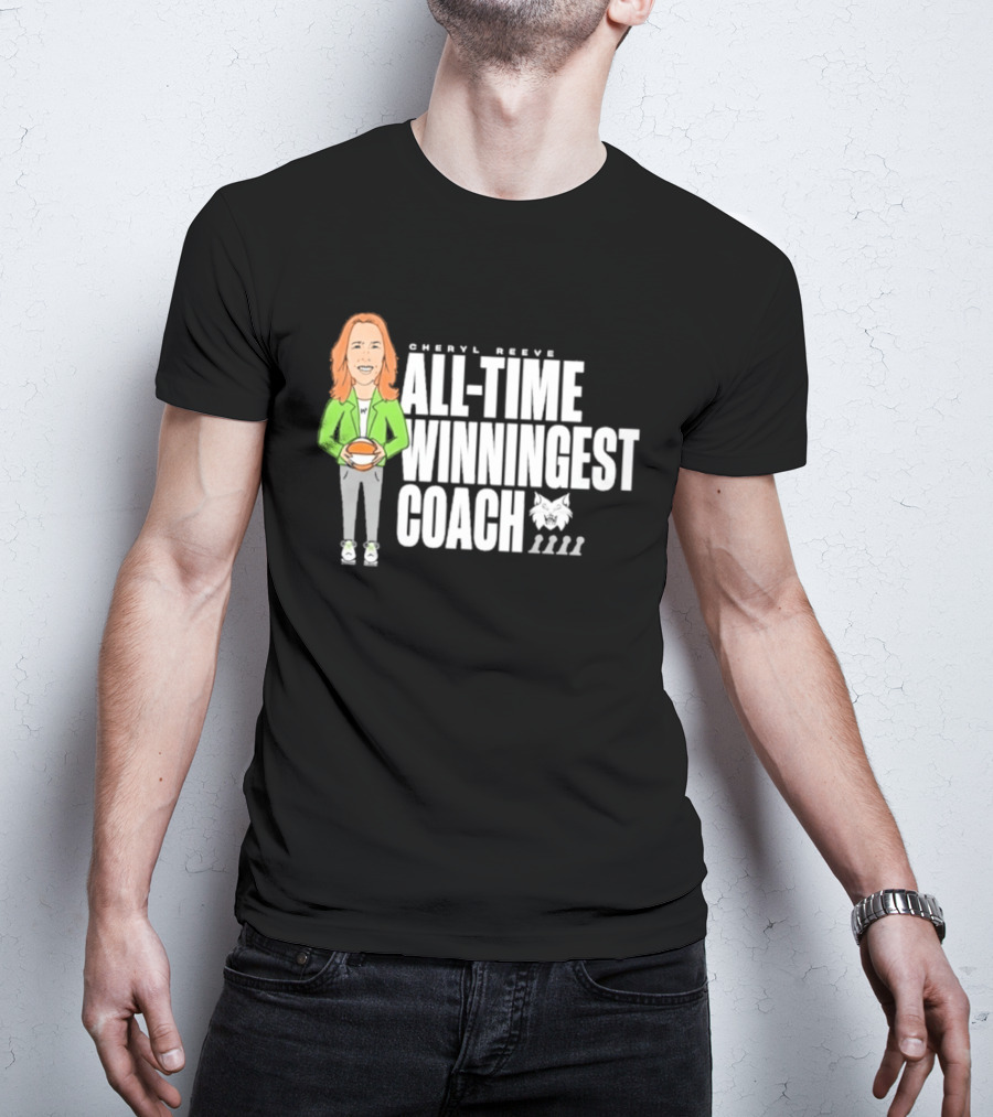 Cheryl Reeve All Time Winningest Coach Iconic Basketball Champion Recognition T-Shirt