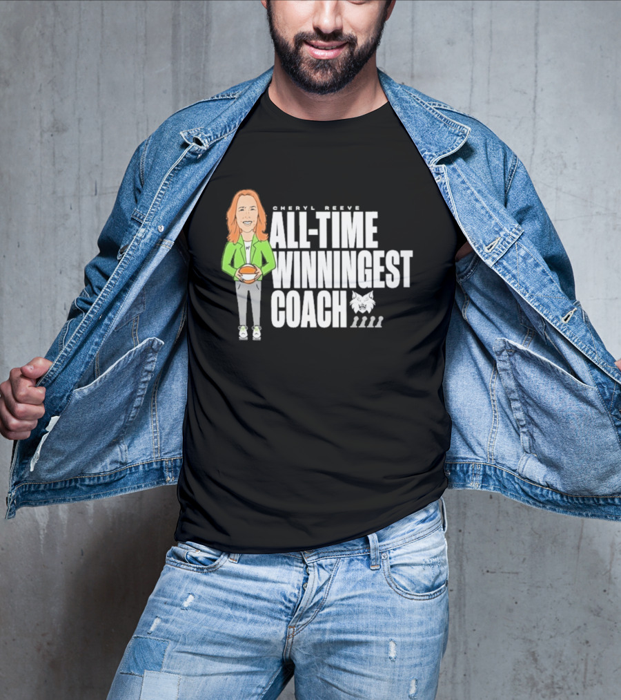 Cheryl Reeve All Time Winningest Coach Iconic Basketball Champion Recognition T-Shirt