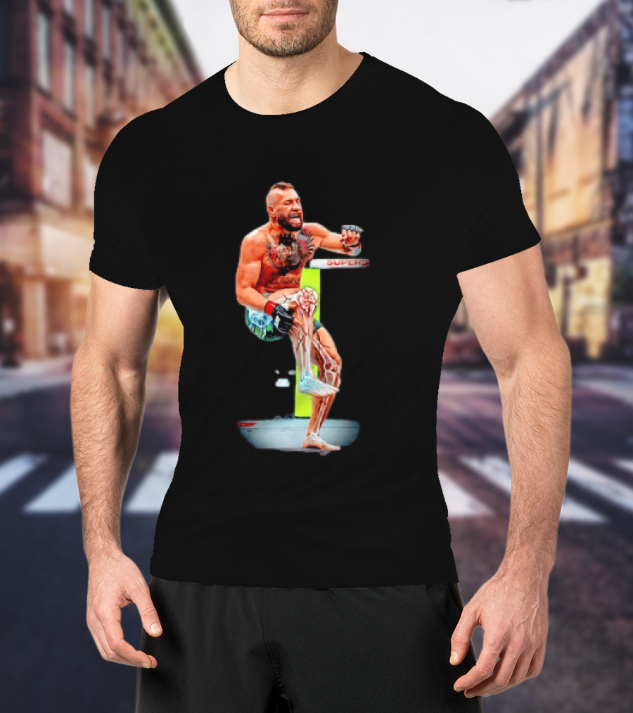 Conor McGregor One Minute Man Broken Leg UFC Fighter MMA Injury T-Shirt