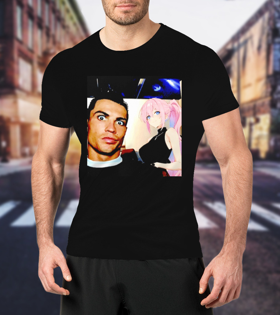Cristiano Ronaldo Shikimori Anime Manga Collaboration T-Shirt