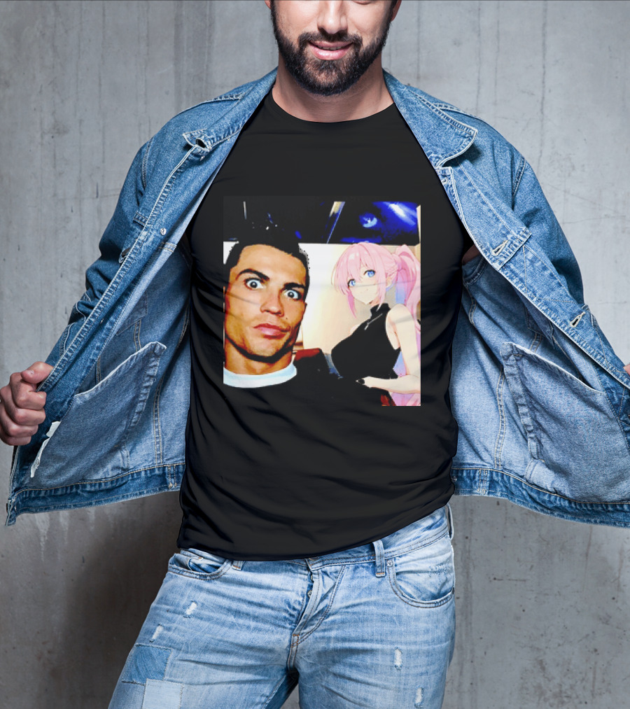 Cristiano Ronaldo Shikimori Anime Manga Collaboration T-Shirt