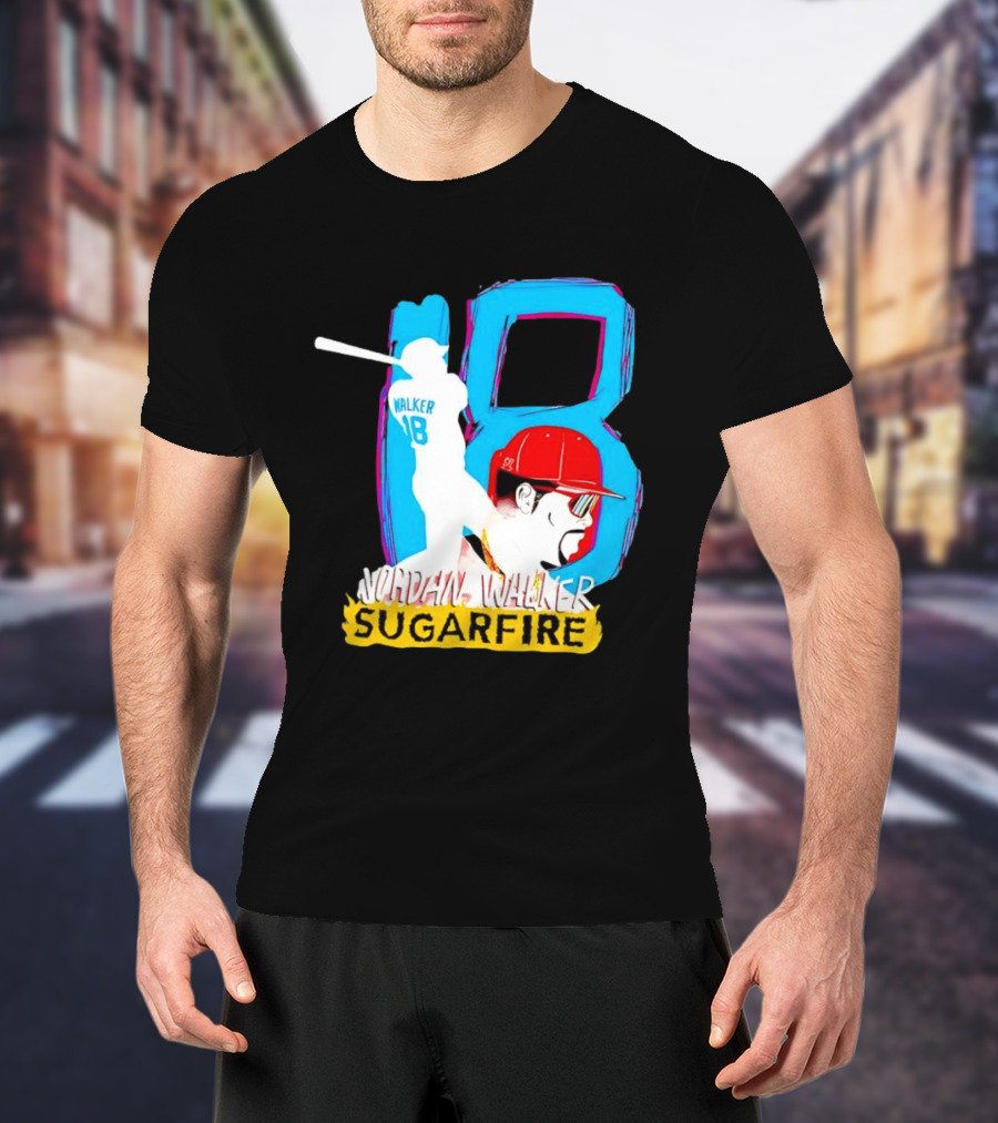 Jordan Walker Sugarfire St. Louis Cardinals Home Run Derby Champ 18 Baseball T-Shirt