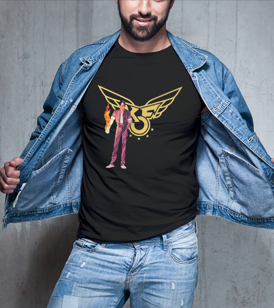 KOF Kyo Kusanagi Fire Power Iconic Wings T-Shirt