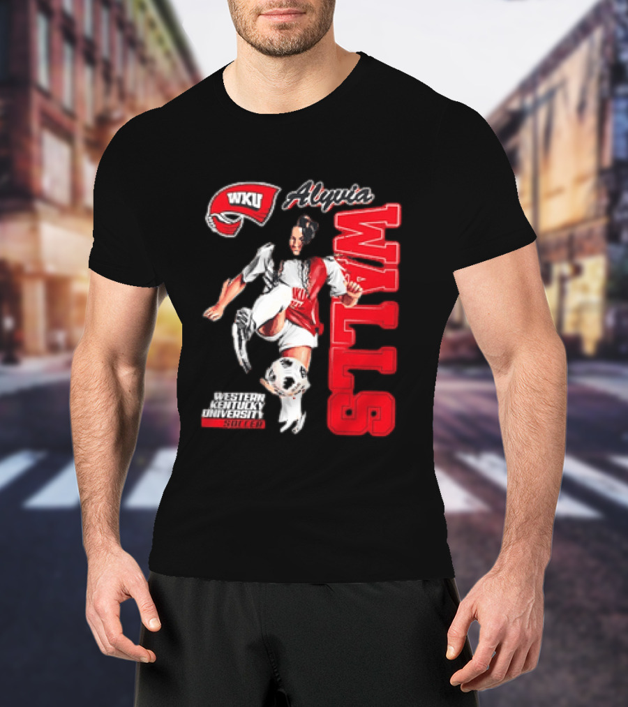 Western Kentucky University Soccer Alyvia Walls WKU T-Shirt