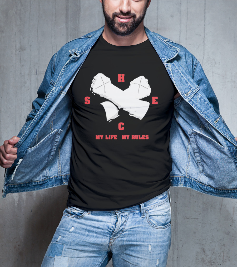 HSEC Crossed Axes My Life My Rules T-Shirt