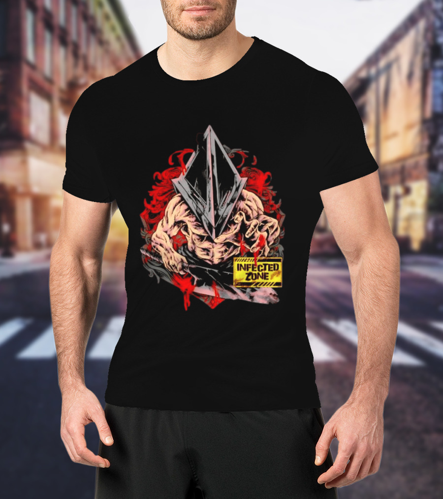 Pyramid Head Silent Hill Infected Zone Horror T-Shirt