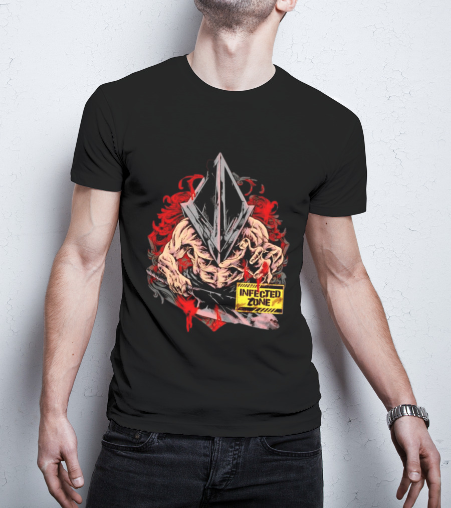 Pyramid Head Silent Hill Infected Zone Horror T-Shirt