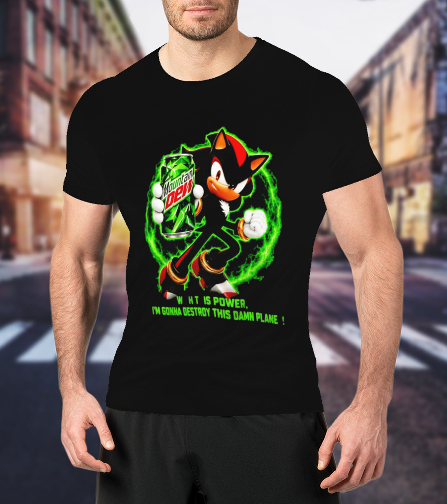 Mountain Dew Power Shadow Destroy This Damn Planet T-Shirt