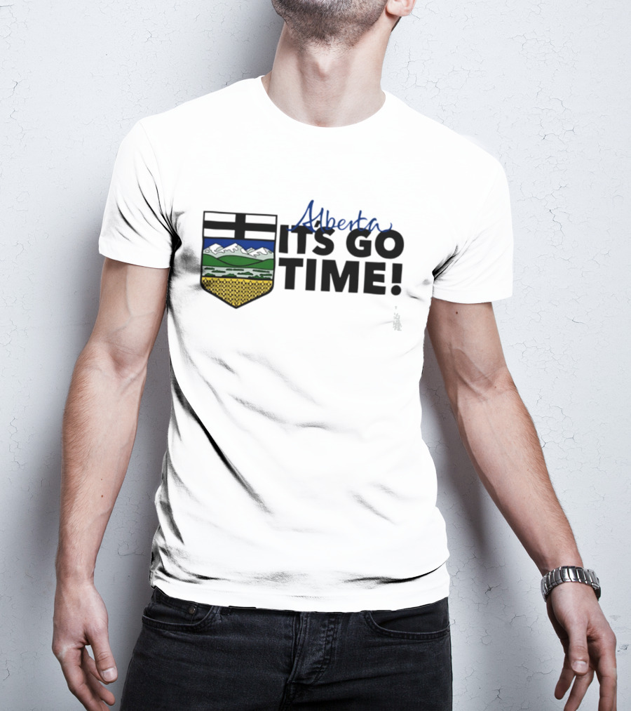 Alberta It's Go Time Coat Of Arms Provincial Pride T-Shirt