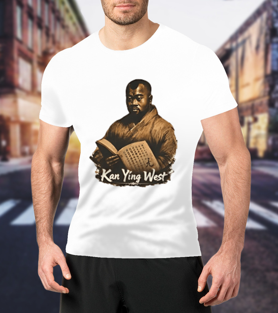 Kan Ying West Book Meme Kanye Mashup T-Shirt