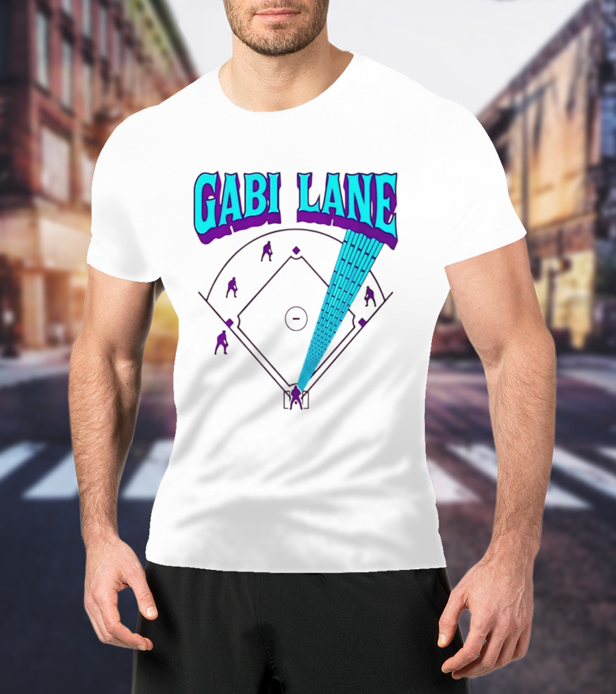 Gabi Lane Home Run Baseball Diamond T-Shirt
