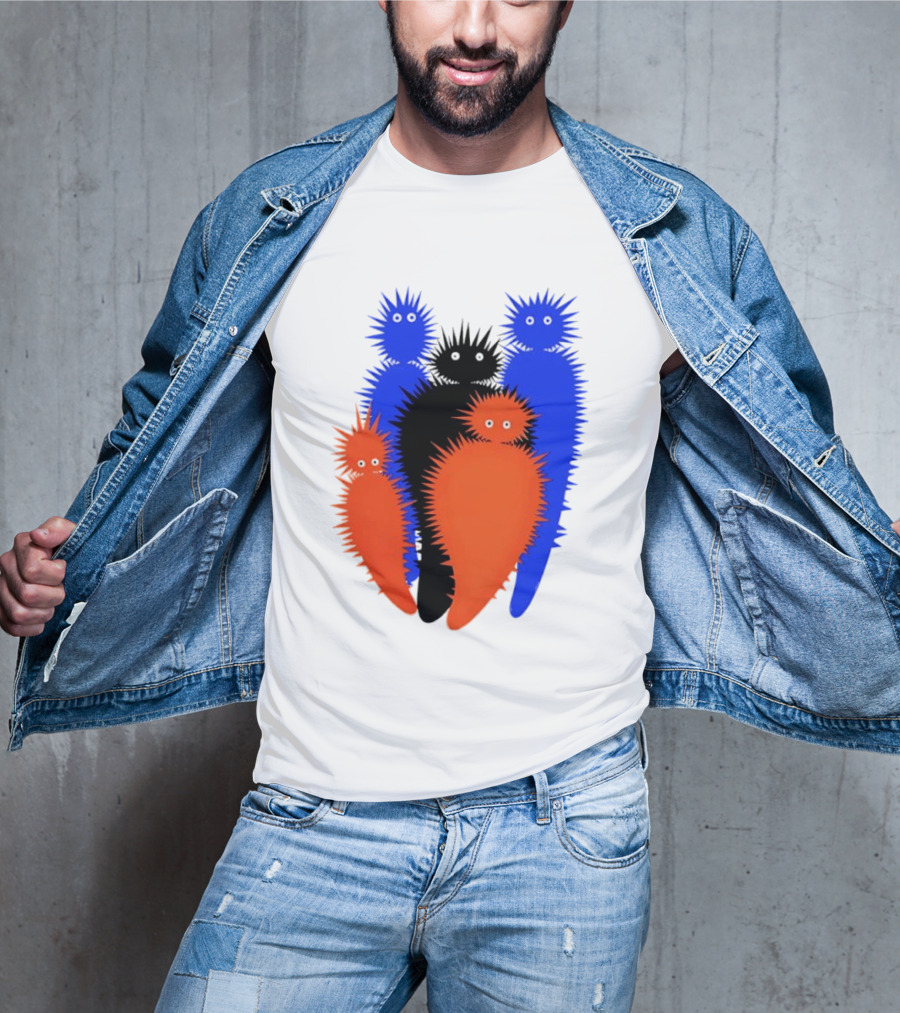 Hollerbaum And Schmidt Julius Klinger 1909 Spiky Colorful Creatures T-Shirt